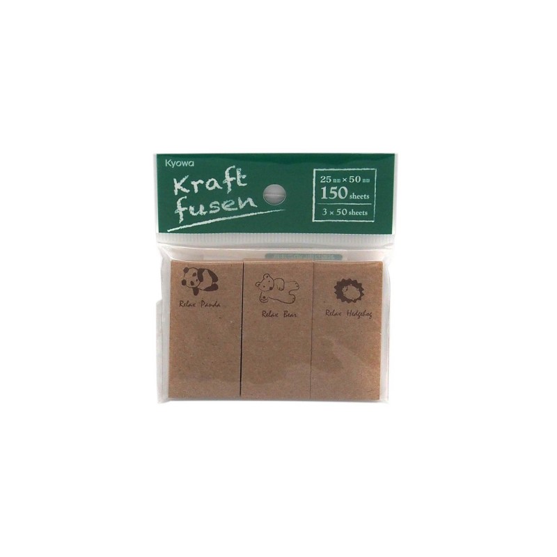 Kraft Memo Pad 25x50mm 3pcs